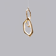 Cloud Rings Series Brass Chandelier-DWHOME