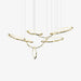 Cloud Rings Series Brass Chandelier.