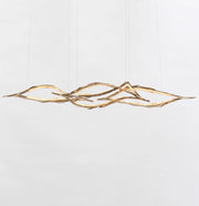 Cloud Rings Series Brass Chandelier-DWHOME