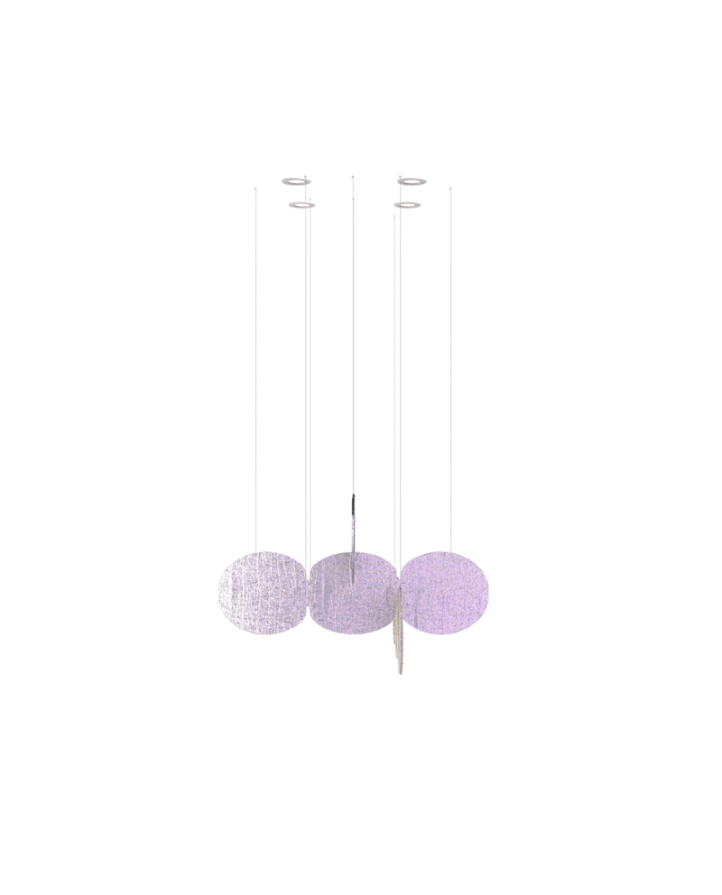 Clouds Iridescent Disc Chandelier - Vakkerlight