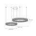 Coblitz Round LED Chandelier-DWHOME