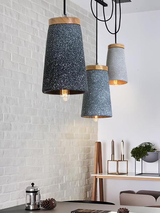 Coburg Wood Cement Pendant Light.