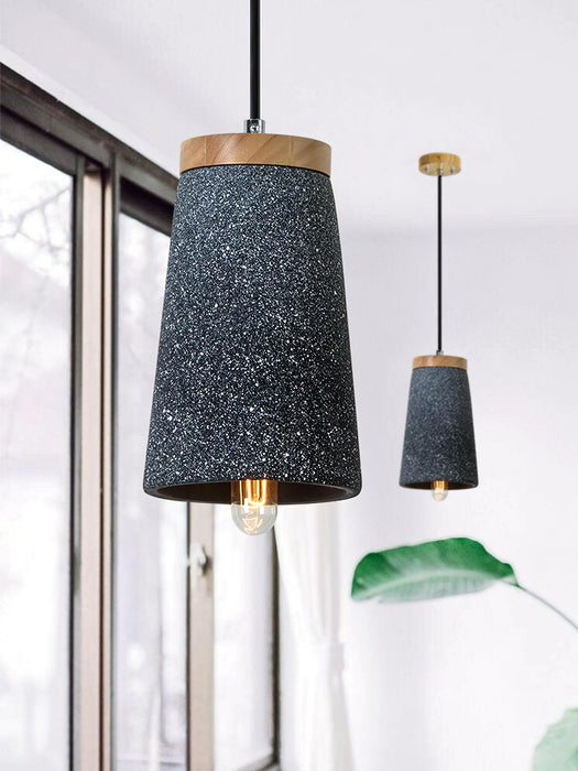 Coburg Wood Cement Pendant Light.