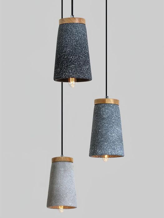 Coburg Wood Cement Pendant Light-DWHOME