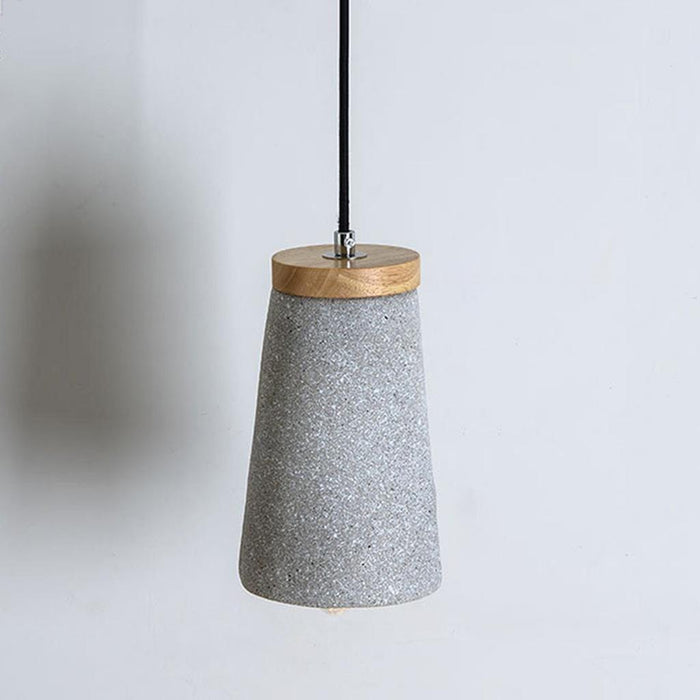Coburg Wood Cement Pendant Light-DWHOME