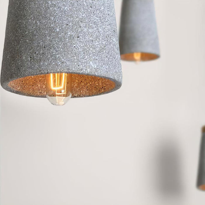 Coburg Wood Cement Pendant Light-DWHOME