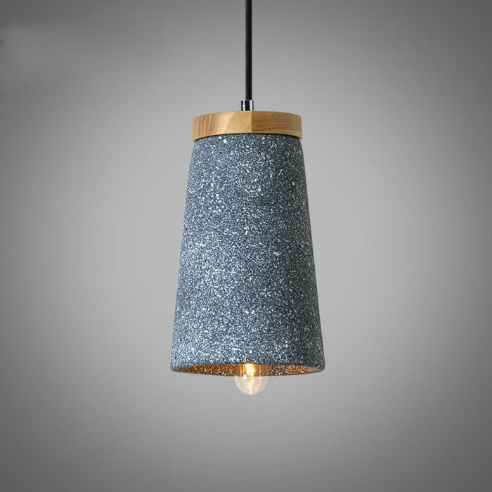 Coburg Wood Cement Pendant Light-DWHOME