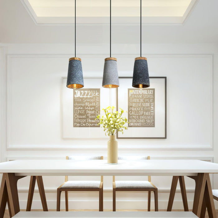 Coburg Wood Cement Pendant Light.