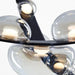 Cody Modern Black Leather Strap Chandelier-DWHOME