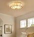 Colonial Glass Drum Ceiling Light.