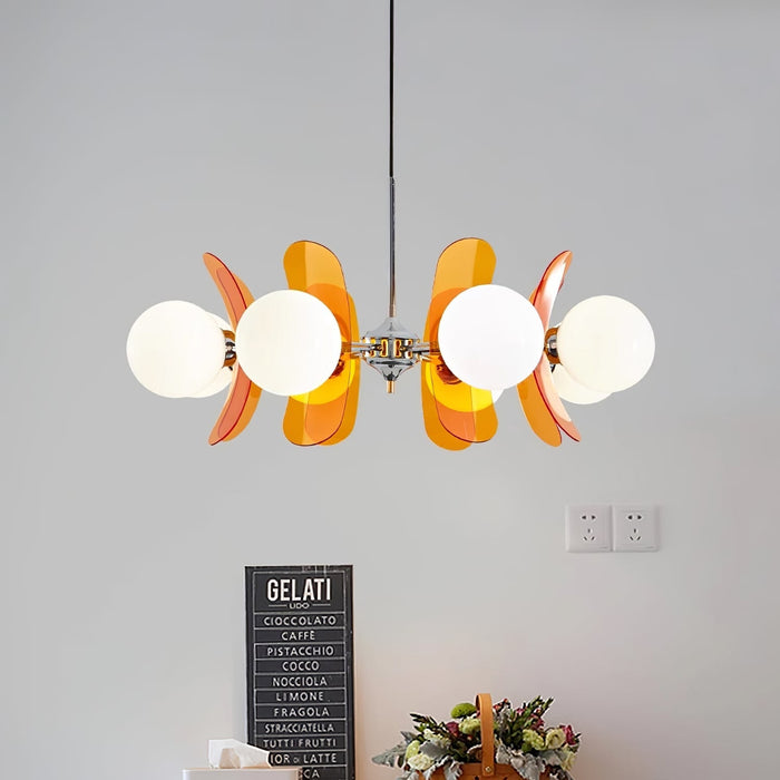 Coloured Sputnik Chandelier-DWHOME
