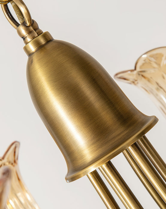 Columbia Brass Chandelier-DWHOME