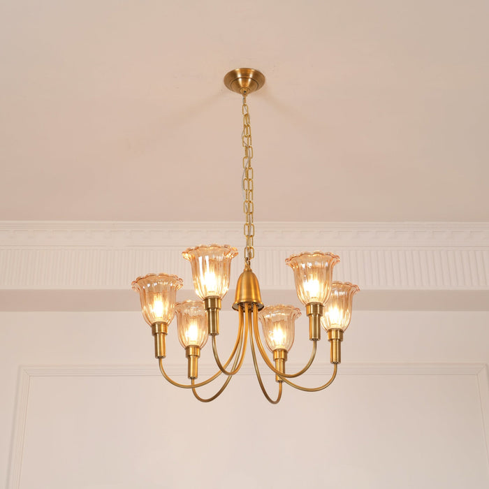 Columbia Brass Chandelier-DWHOME