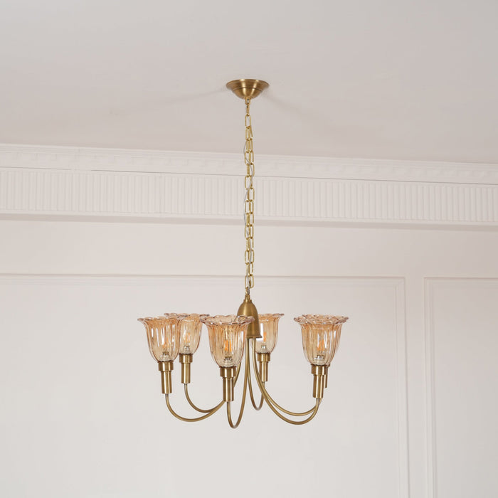 Columbia Brass Chandelier-DWHOME