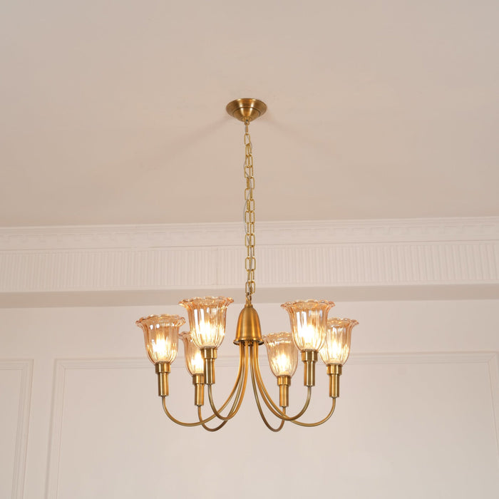Columbia Brass Chandelier-DWHOME