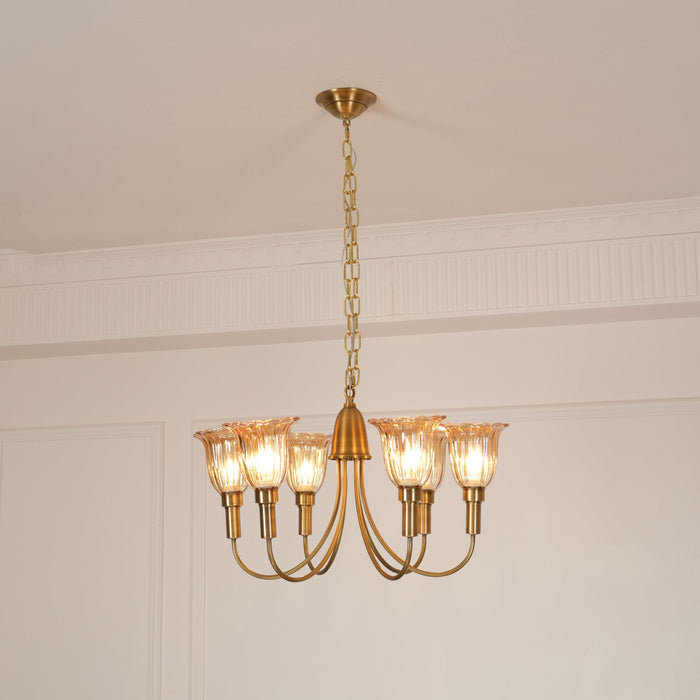 Columbia Brass Chandelier-DWHOME