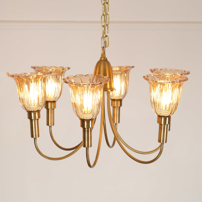 Columbia Brass Chandelier-DWHOME