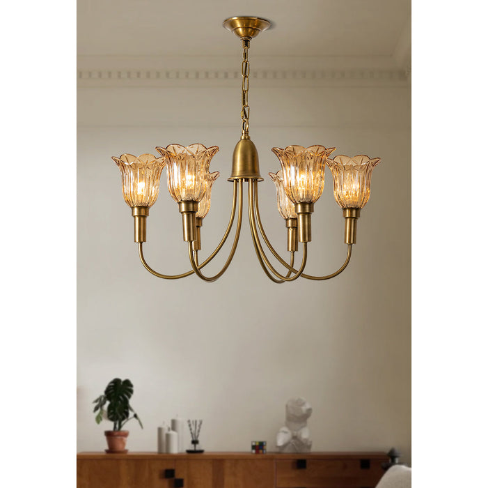 Columbia Brass Chandelier-DWHOME