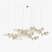 Gold White Leaves Combination Gingko Chandeliers - DWHOME