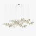 Gold White Leaves Combination Gingko Chandeliers - Vakkerlight