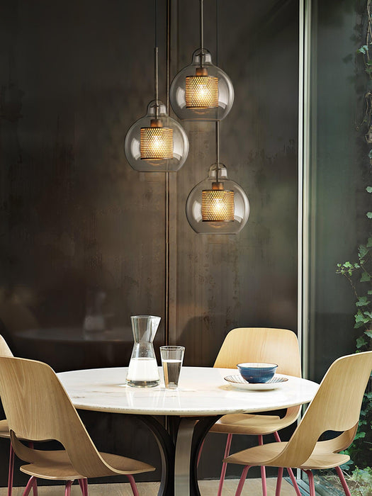 Combined Chiswick Glass Pendant Light-DWHOME