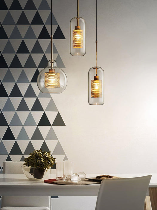 Combined Chiswick Glass Pendant Light-DWHOME