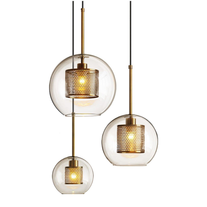 Combined Chiswick Glass Pendant Light-DWHOME