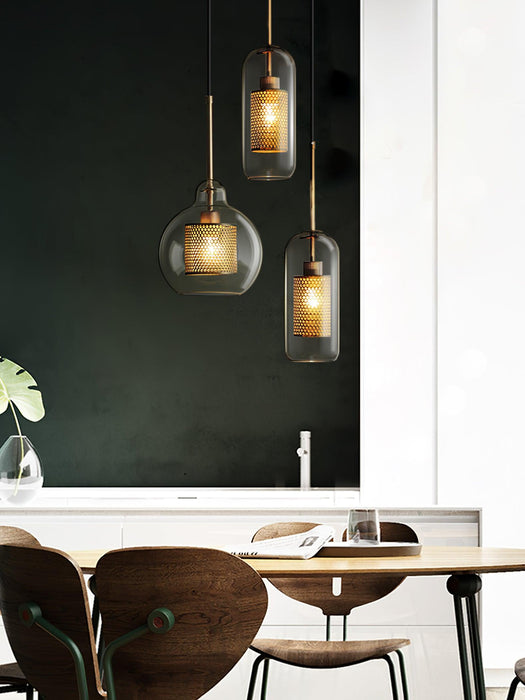 Combined Chiswick Glass Pendant Light - Vakkerlight