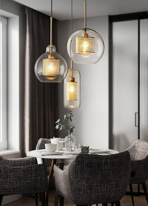 Combined Chiswick Glass Pendant Light-DWHOME