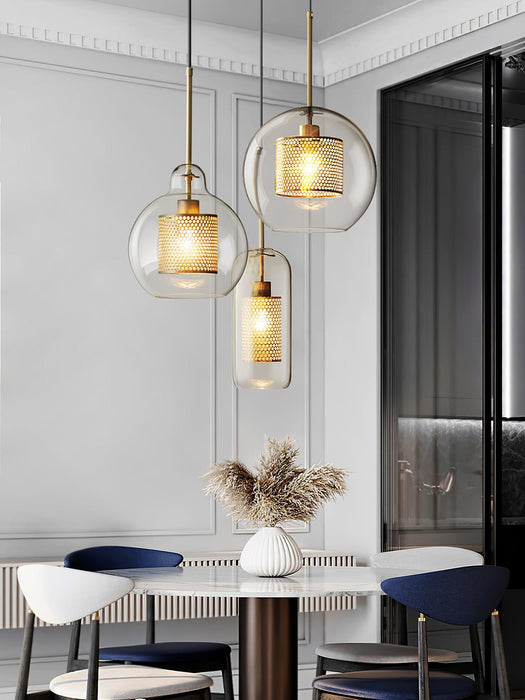 Combined Chiswick Glass Pendant Light-DWHOME