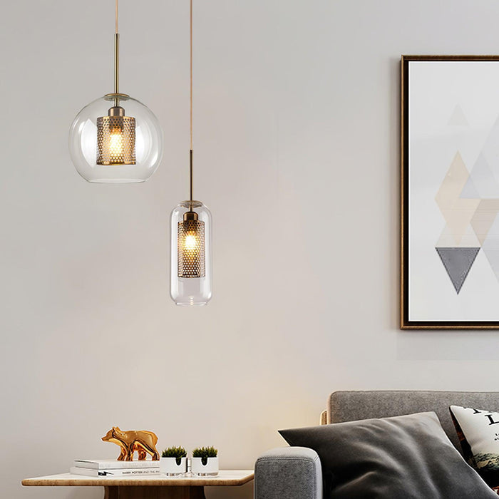 Combined Chiswick Glass Pendant Light-DWHOME