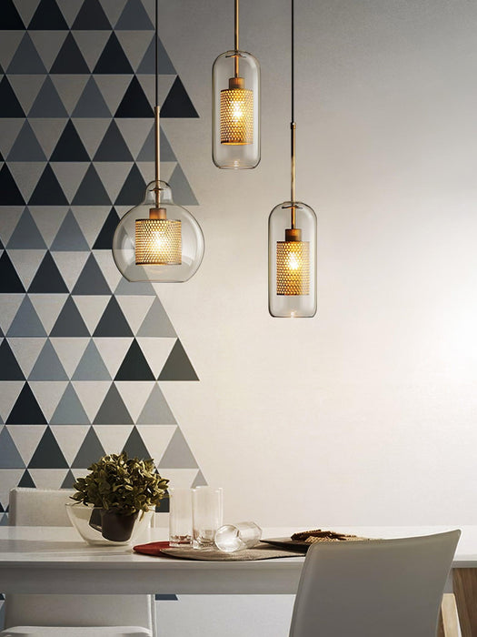 Combined Chiswick Glass Pendant Light-DWHOME
