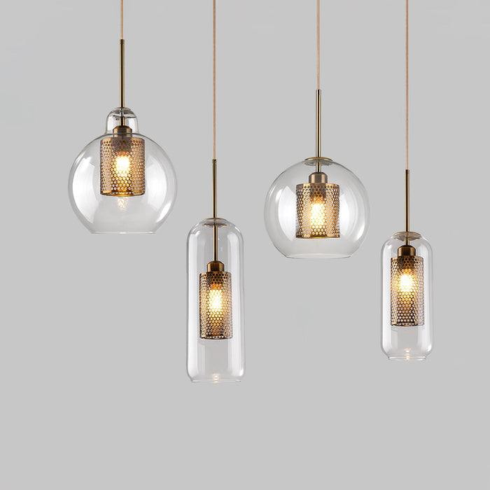 Combined Chiswick Glass Pendant Light-DWHOME
