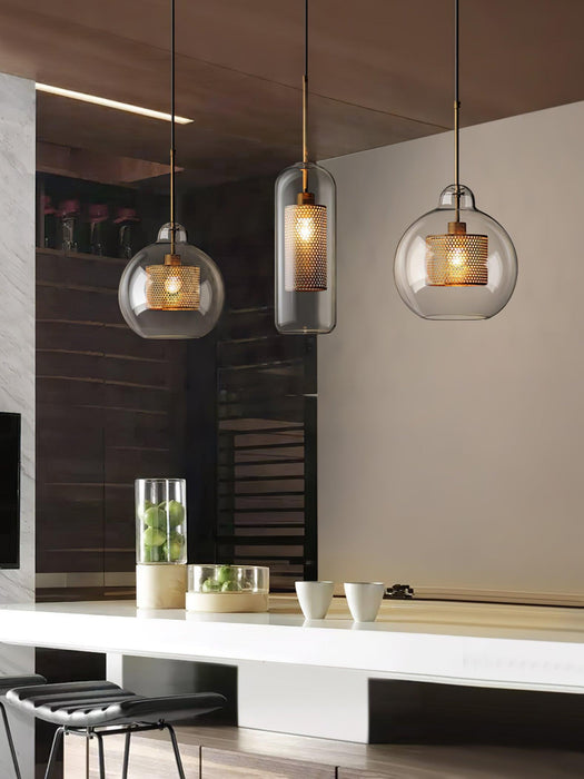 Combined Chiswick Glass Pendant Light-DWHOME