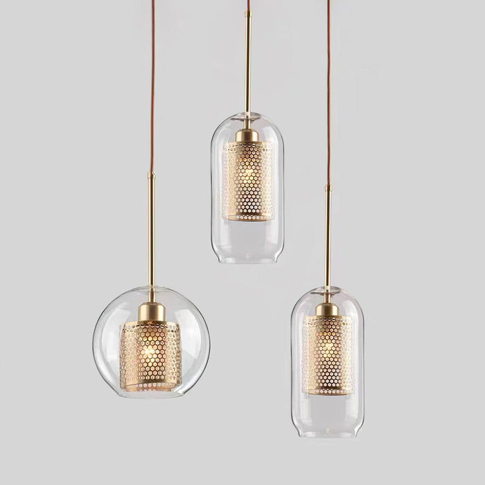 Combined Chiswick Glass Pendant Light - Vakkerlight