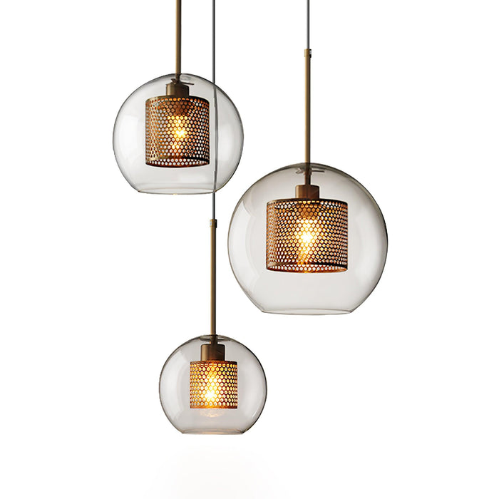 Combined Chiswick Glass Pendant Light - Vakkerlight