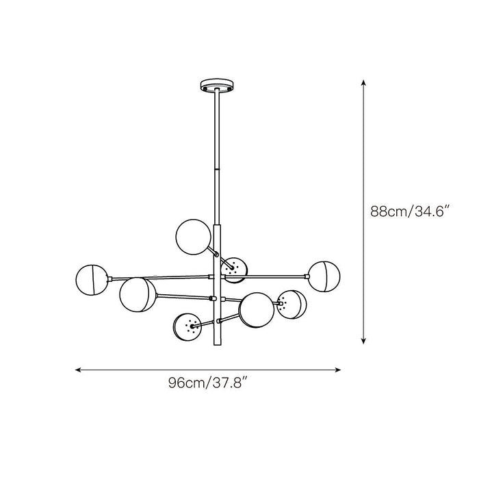 Compass Chandelier-DWHOME