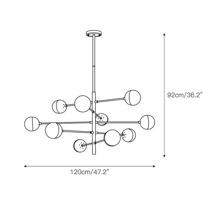 Compass Chandelier-DWHOME
