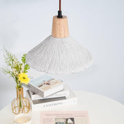 Concrete Pleated Pendant Lamp-DWHOME