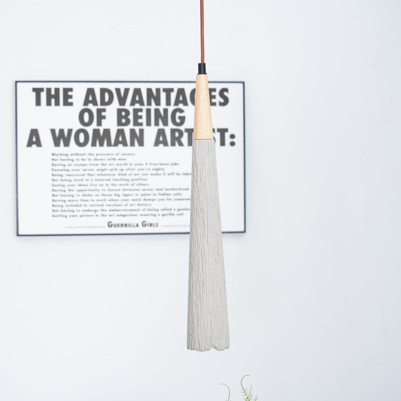 Concrete Pleated Pendant Lamp-DWHOME