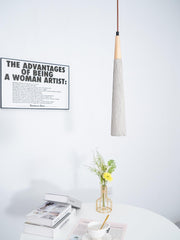 Concrete Pleated Pendant Lamp-DWHOME