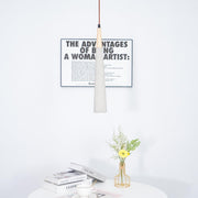 Concrete Pleated Pendant Lamp-DWHOME
