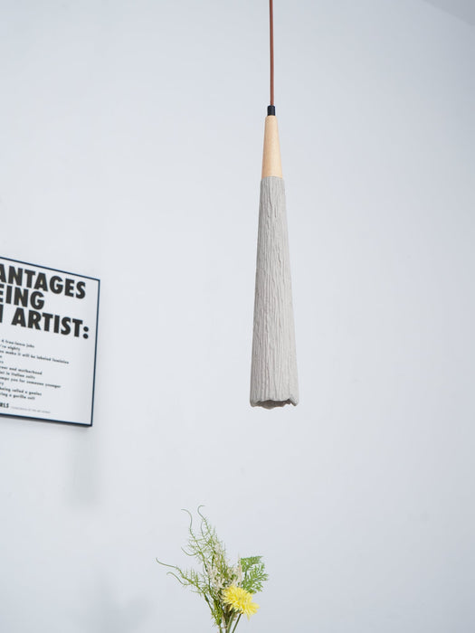 Concrete Pleated Pendant Lamp