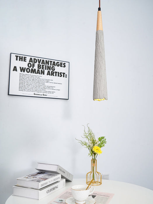 Concrete Pleated Pendant Lamp