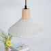 Concrete Pleated Pendant Lamp-DWHOME