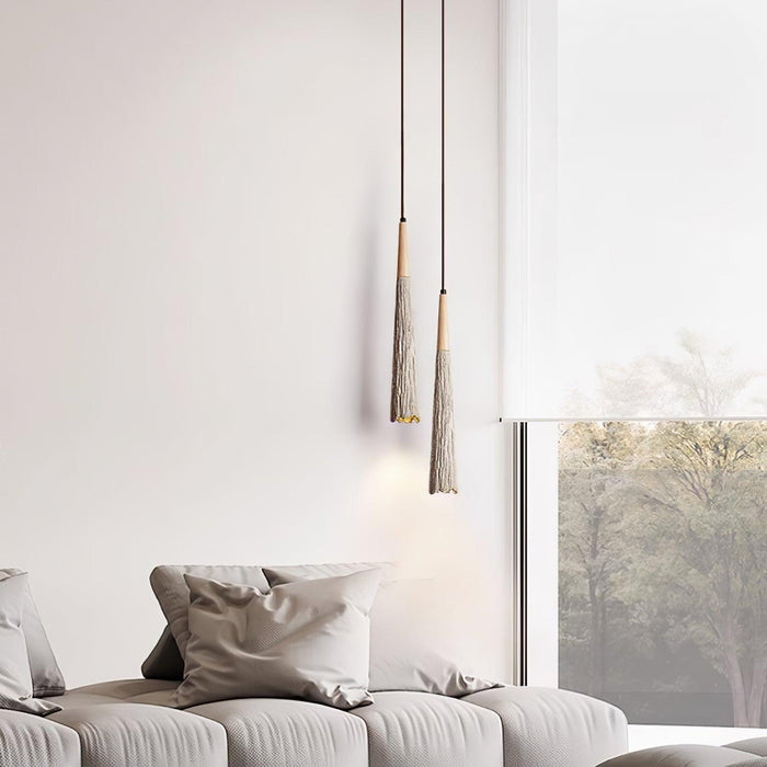 Concrete Pleated Pendant Lamp-DWHOME