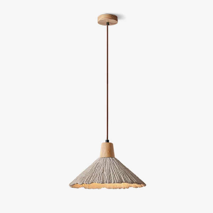 Concrete Pleated Pendant Lamp - Vakkerlight