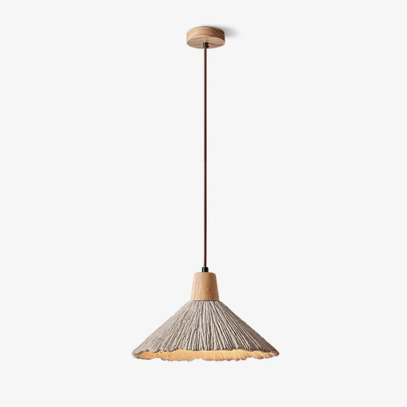 Concrete Pleated Pendant Lamp-DWHOME