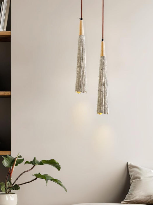 Concrete Pleated Pendant Lamp - Vakkerlight