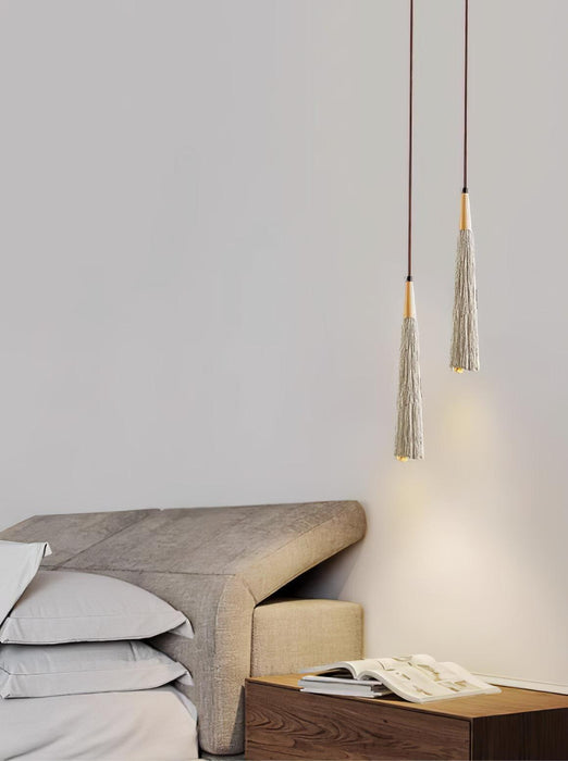 Concrete Pleated Pendant Lamp - Vakkerlight